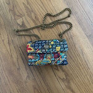 Kurt Geiger London tweed mini Kensington purse
